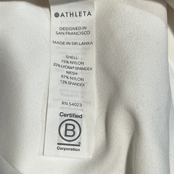 Athleta Conscious White Sports Bra - Picture 9 of 10